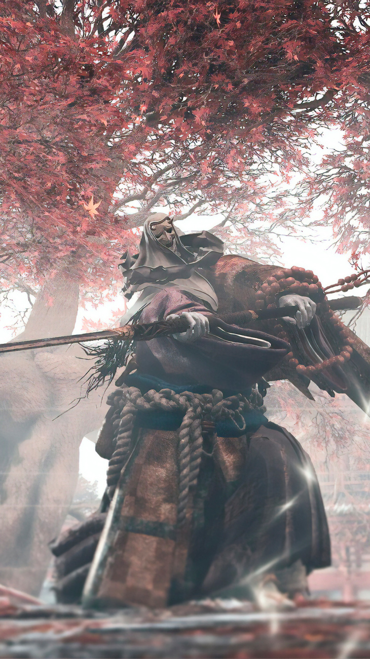 Sekiro: Shadows Die Twice, Juego de Pc, Combate, Armadura, Samurai. Wallpaper in 750x1334 Resolution