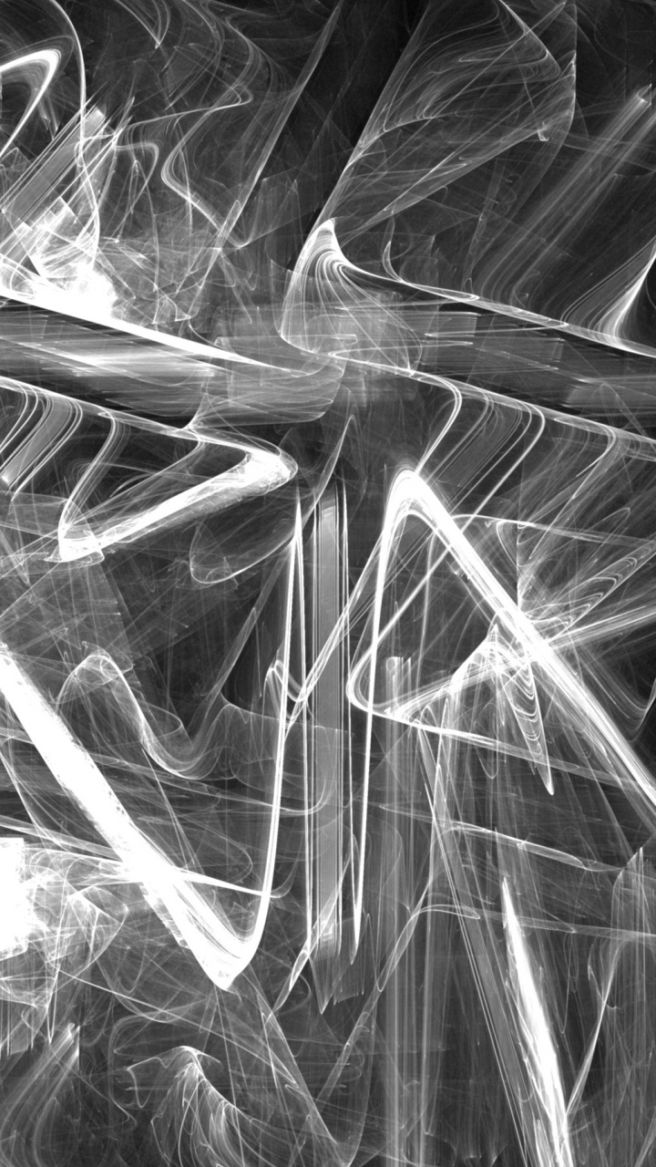 Pintura Abstracta en Blanco y Negro. Wallpaper in 720x1280 Resolution