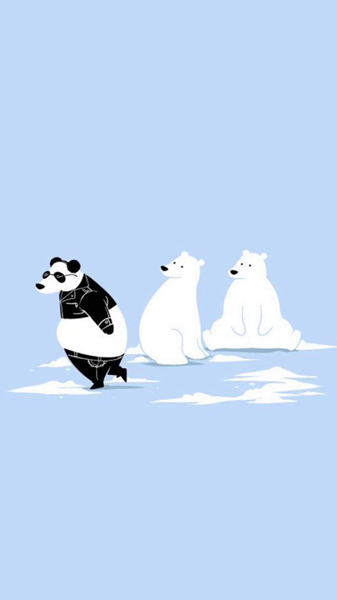 Polar Bear, Bears, Giant Panda, Cuteness, Snow. Wallpaper in 1080x1920 Resolution