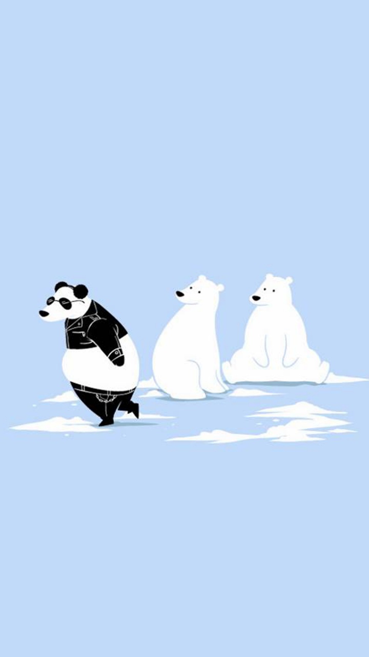 Polar Bear, Bears, Giant Panda, Cuteness, Snow. Wallpaper in 720x1280 Resolution