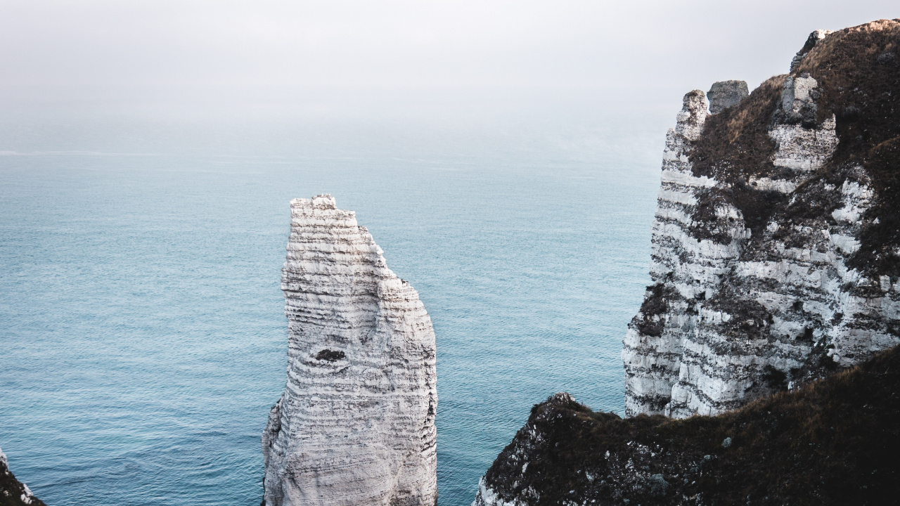 Rock, Mer, Falaise, Eau, Paysage Naturel. Wallpaper in 1280x720 Resolution