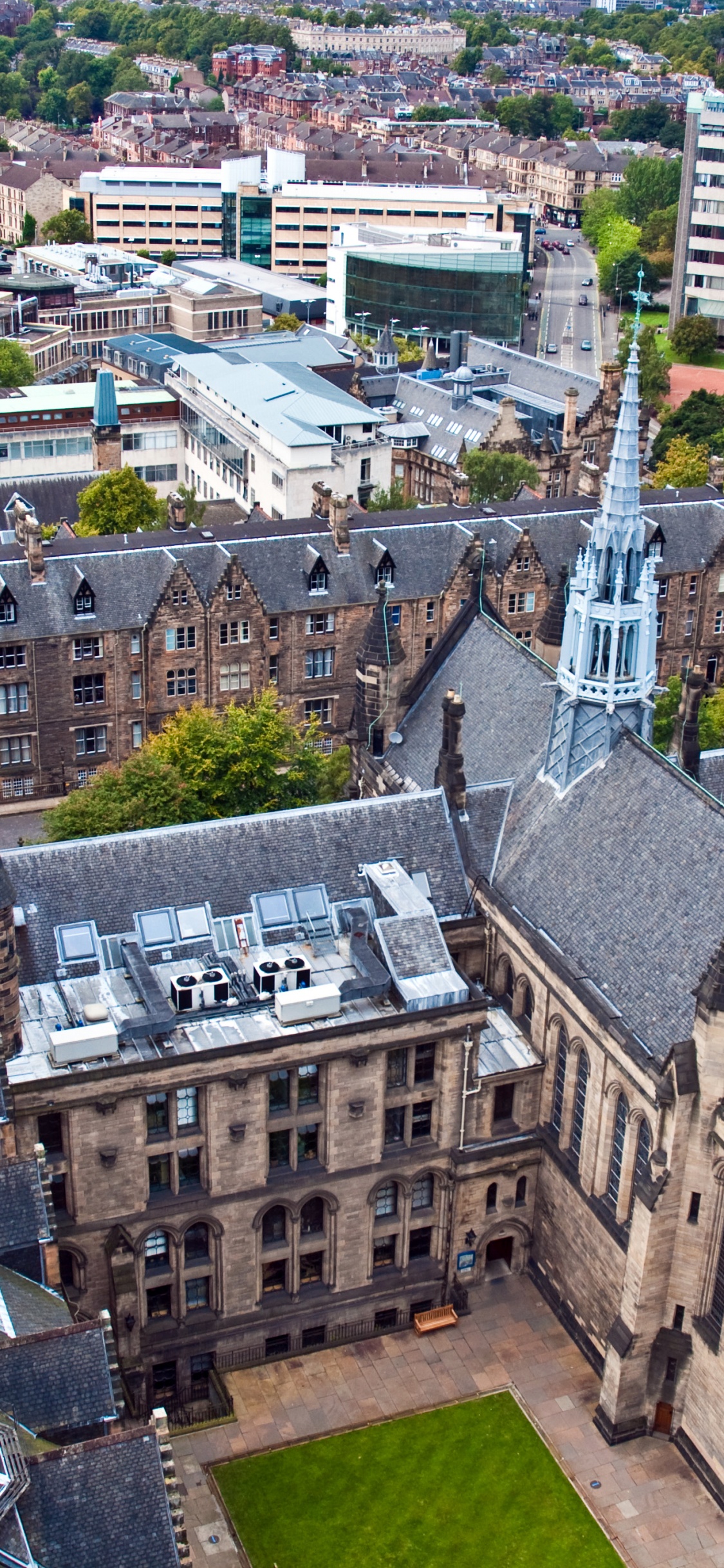 Aerial View of City Buildings During Daytime. Wallpaper in 1125x2436 Resolution