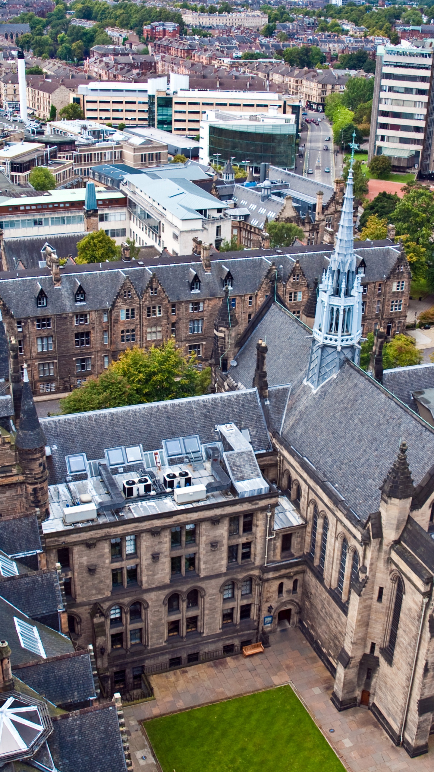 Aerial View of City Buildings During Daytime. Wallpaper in 1440x2560 Resolution