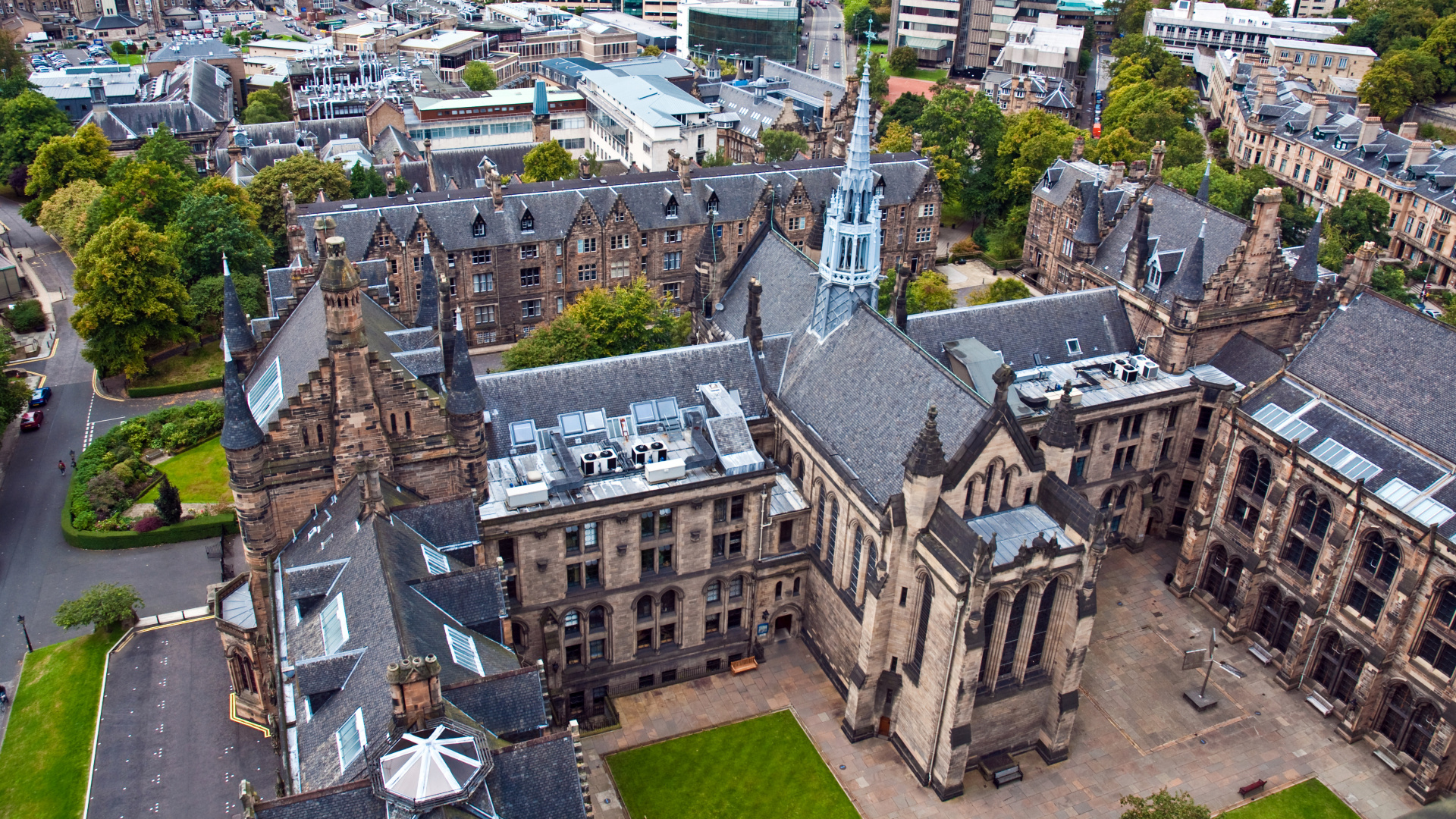 Aerial View of City Buildings During Daytime. Wallpaper in 1920x1080 Resolution