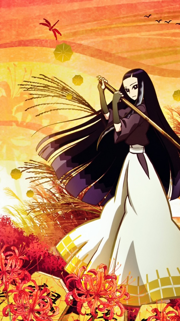 Mujer en Vestido Rojo y Negro Sosteniendo Paraguas Ilustración. Wallpaper in 720x1280 Resolution