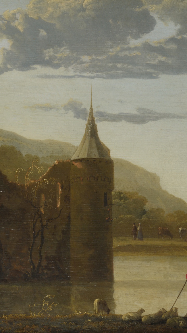 Edificio de Hormigón Marrón Cerca Del Cuerpo de Agua Bajo Las Nubes Blancas y el Cielo Azul Durante el Día. Wallpaper in 720x1280 Resolution