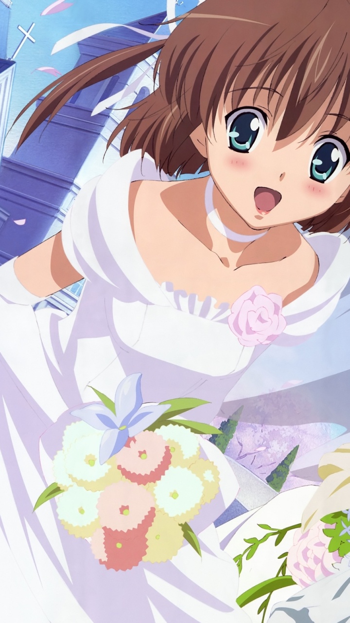 Girl With Red Hair Anime Character. Wallpaper in 720x1280 Resolution