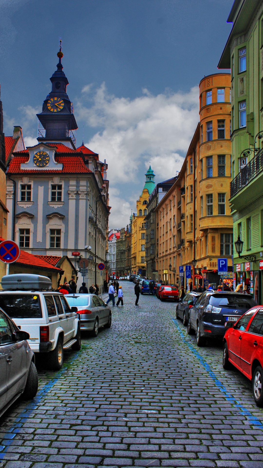 Cars Parked on Street Near Buildings During Daytime. Wallpaper in 1080x1920 Resolution