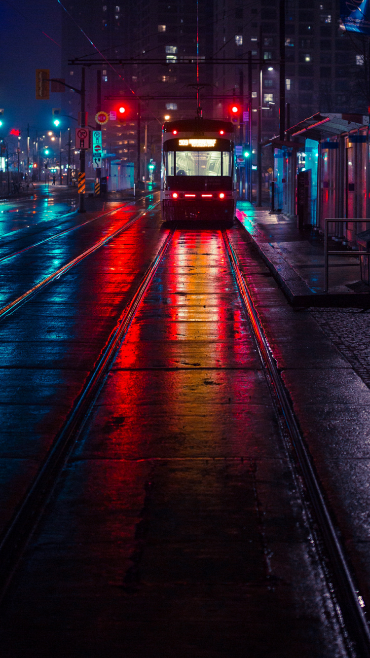 Iluminación Automotriz, Luz, Morado, Infraestructura, Asfalto. Wallpaper in 750x1334 Resolution