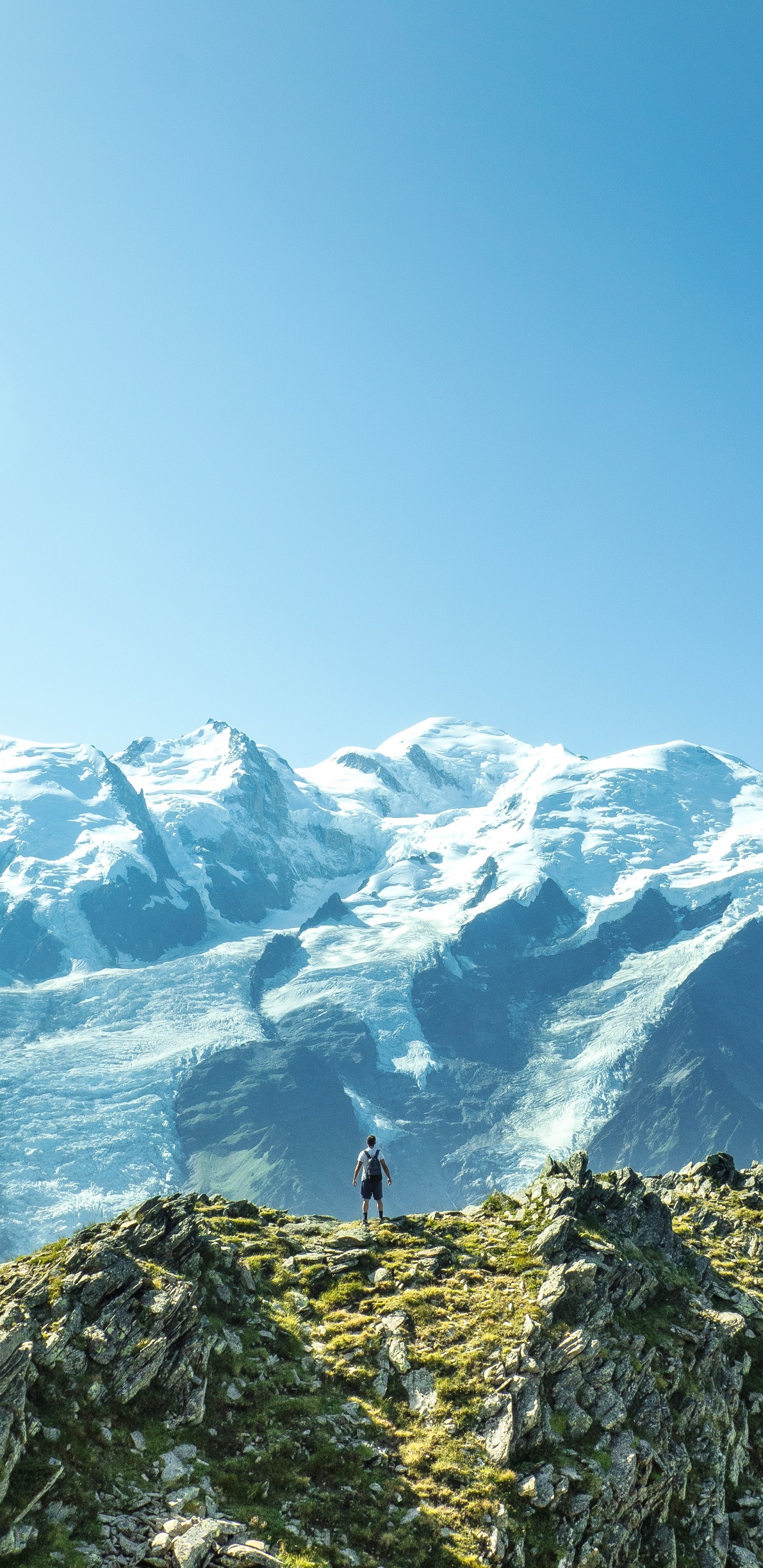 Montaña, Mont Blanc, Las Formaciones Montañosas, Ridge, Alpes. Wallpaper in 1440x2960 Resolution