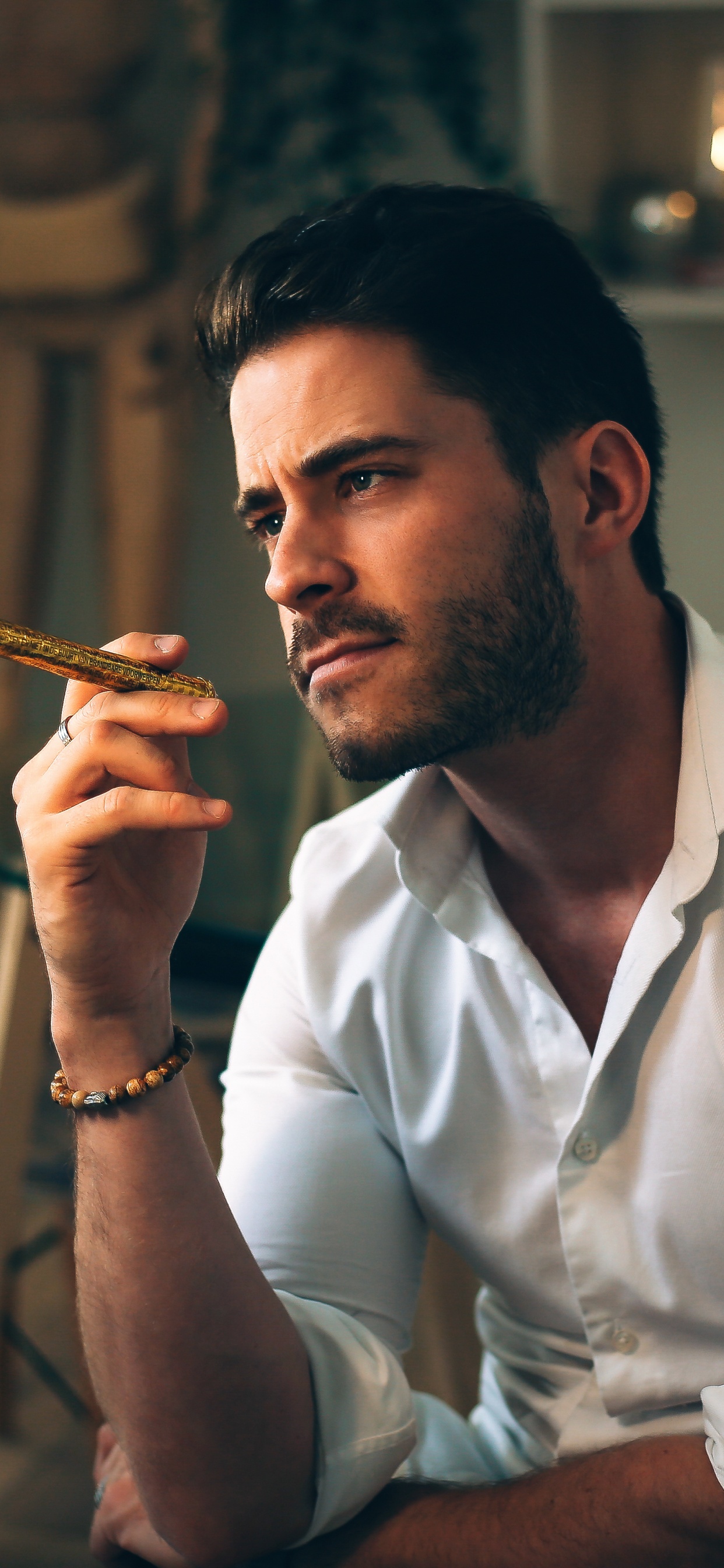 Male, Fashion, Beard, Facial Hair, Model. Wallpaper in 1242x2688 Resolution