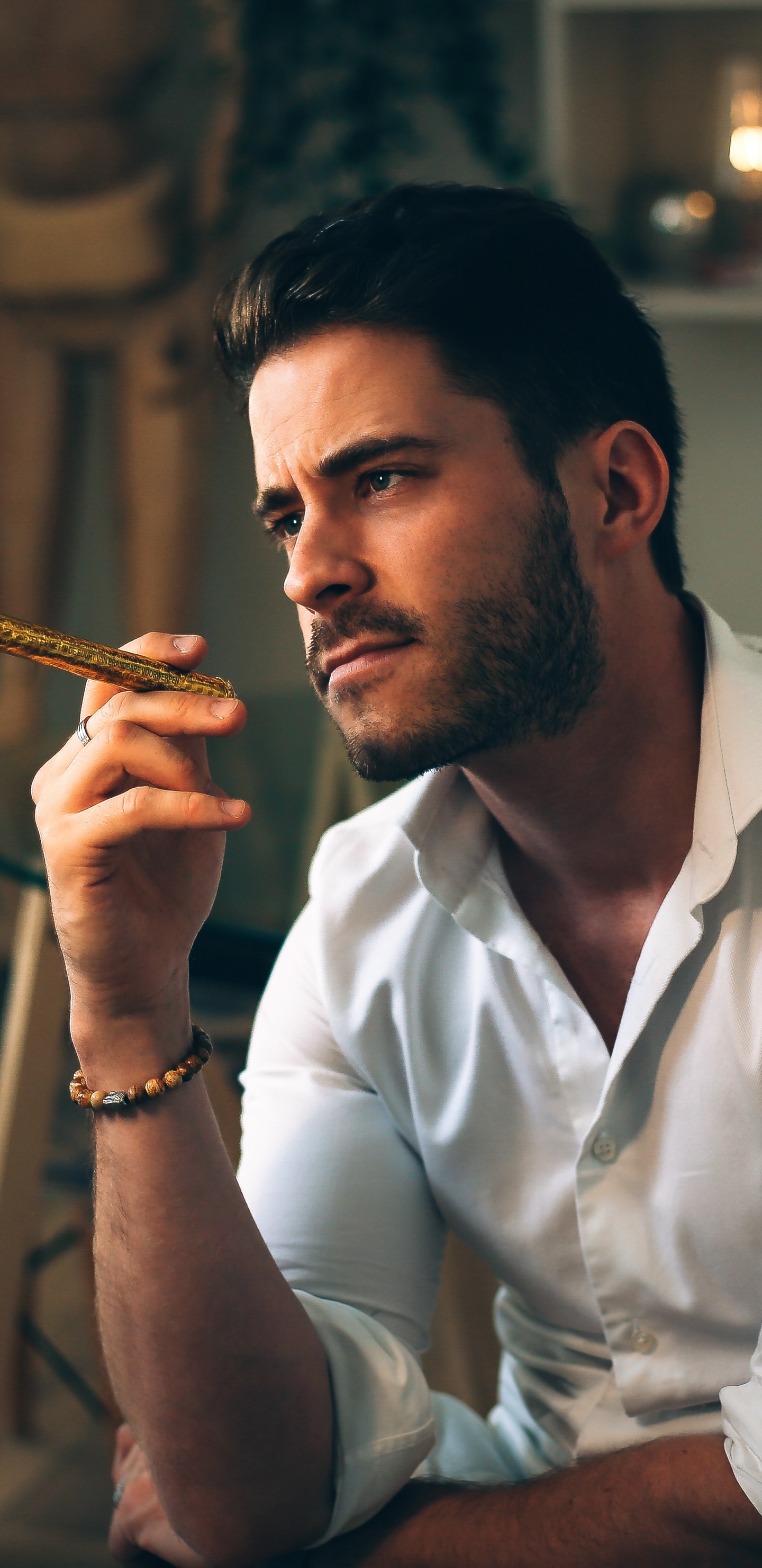 Male, Fashion, Beard, Facial Hair, Model. Wallpaper in 1440x2960 Resolution