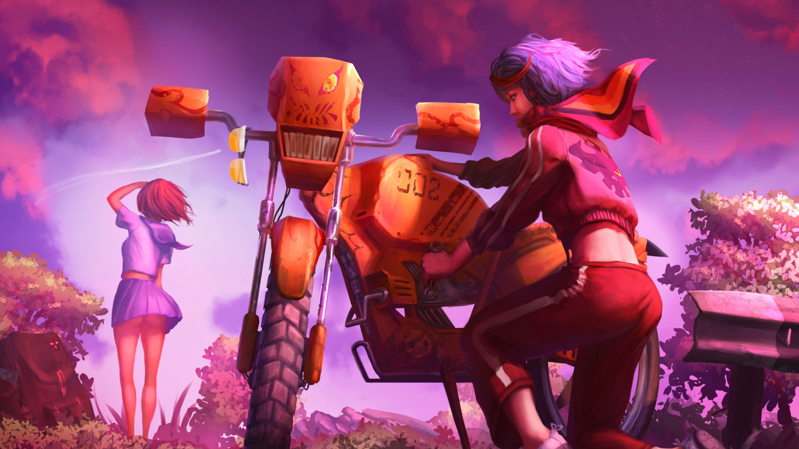 Femme en Robe Noire et Rose Assise Sur Une Chaise à Côté de L'homme en Costume Noir. Wallpaper in 2560x1440 Resolution