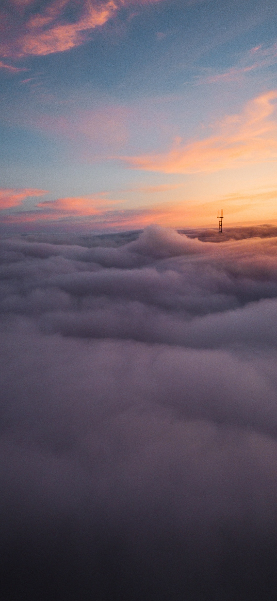 Flight, Cloud, Atmosphere, Afterglow, Ecoregion. Wallpaper in 1125x2436 Resolution