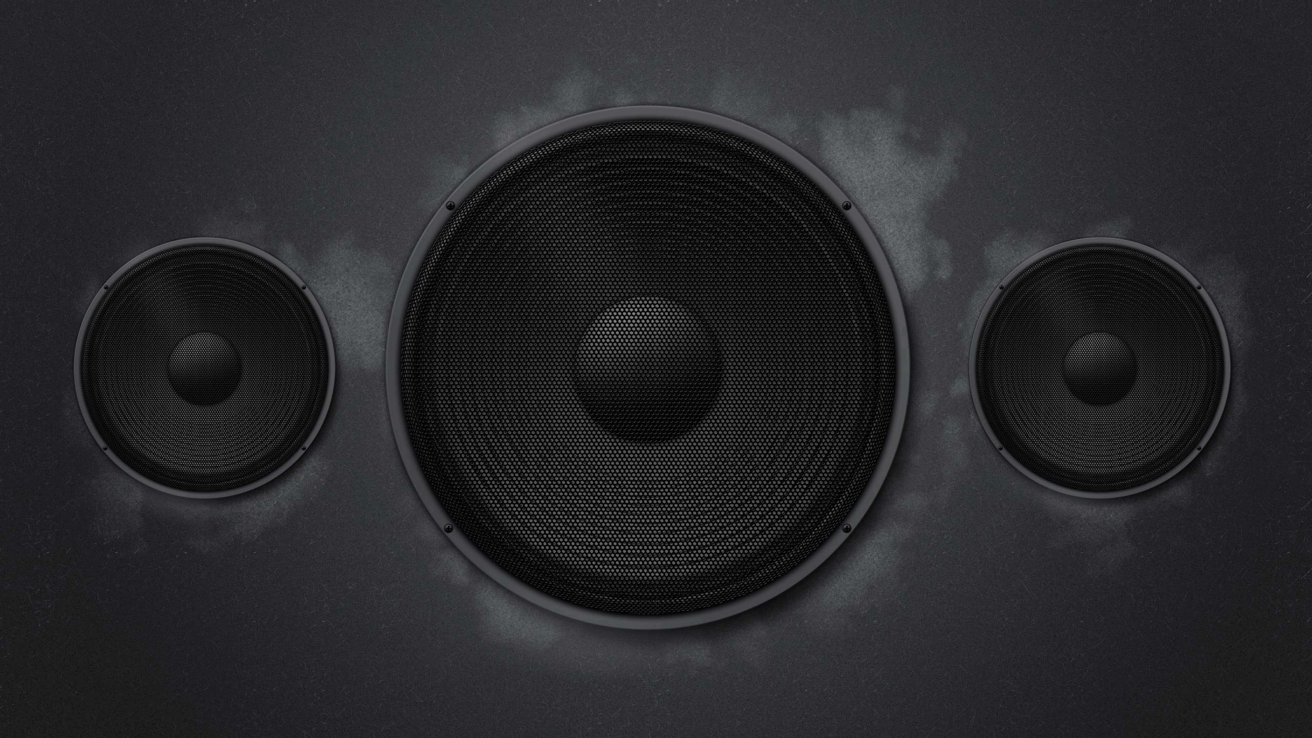 Audiogeräten, Subwoofer, Technologie, Schwarz Und Weiß, Audiodateien. Wallpaper in 2560x1440 Resolution