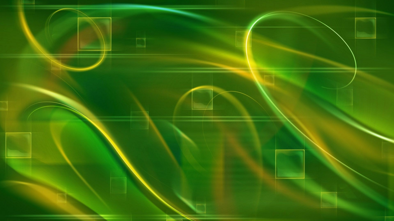 Grünes Und Gelbes Licht Digitales Hintergrundbild. Wallpaper in 1366x768 Resolution