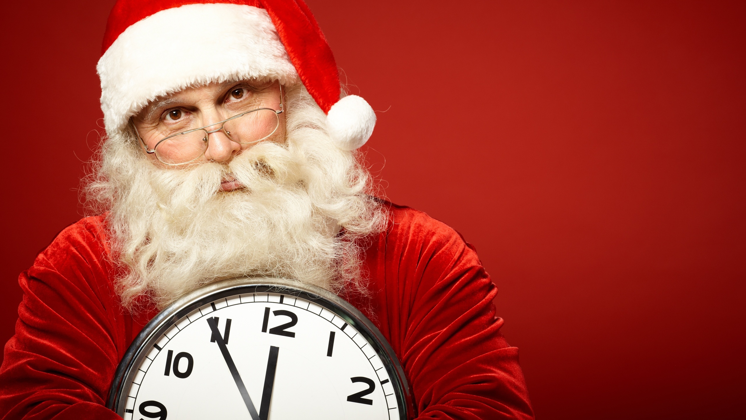 Santa Claus, El Día De Navidad, el Vello Facial, Barba, Navidad. Wallpaper in 2560x1440 Resolution