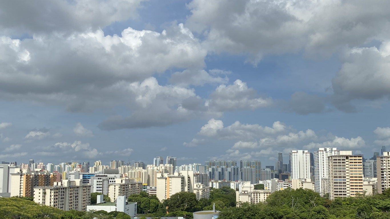 植被, 性质, 塔块, 街区, 城市 壁纸 1366x768 允许