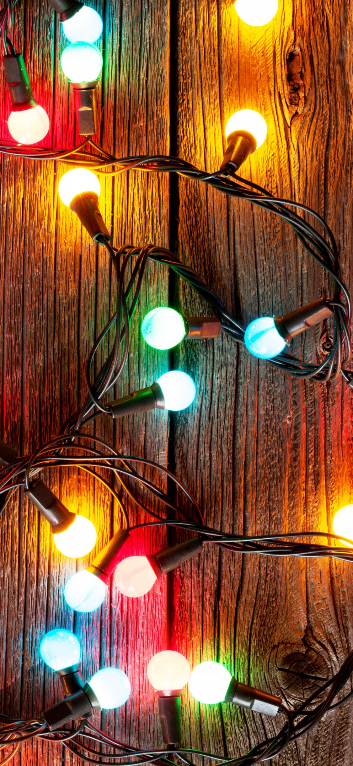 Christmas Lights, Christmas Day, Lighting, Holiday, Christmas. Wallpaper in 1125x2436 Resolution