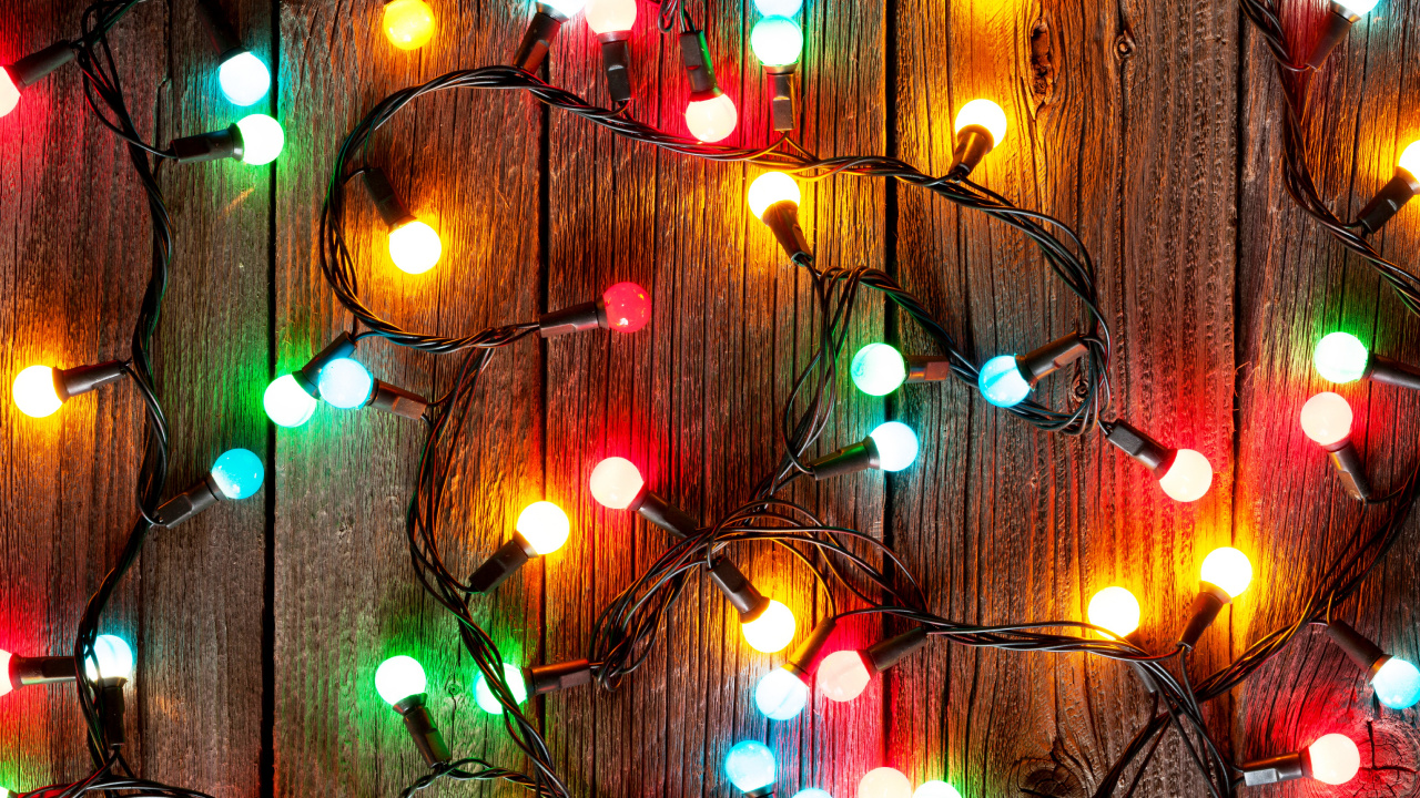 Christmas Lights, Christmas Day, Lighting, Holiday, Christmas. Wallpaper in 1280x720 Resolution