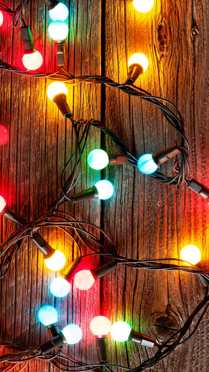 圣诞彩灯, 圣诞节那天, 假日, 圣诞节, 圣诞装饰 壁纸 720x1280 允许