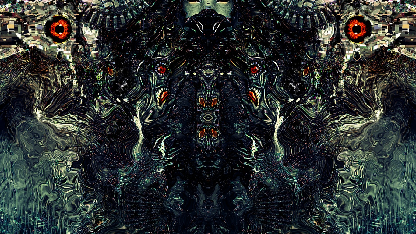 Fuente de Agua Verde y Marrón. Wallpaper in 1366x768 Resolution