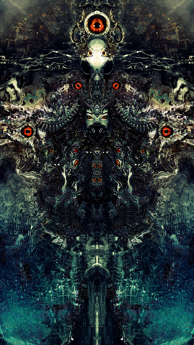 Fuente de Agua Verde y Marrón. Wallpaper in 750x1334 Resolution