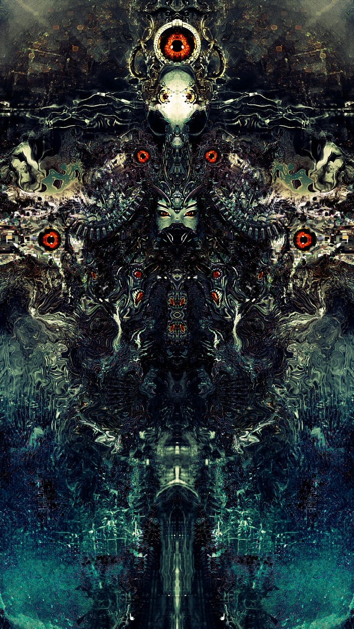 迷幻术, 艺术, 分形技术, 对称, 图形设计 壁纸 720x1280 允许