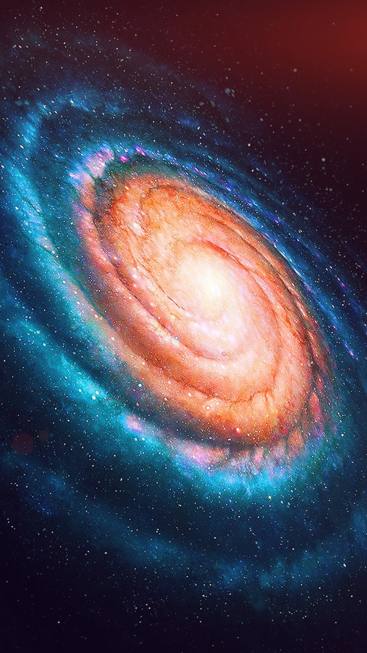 Blaue Und Weiße Spirale Abbildung. Wallpaper in 720x1280 Resolution