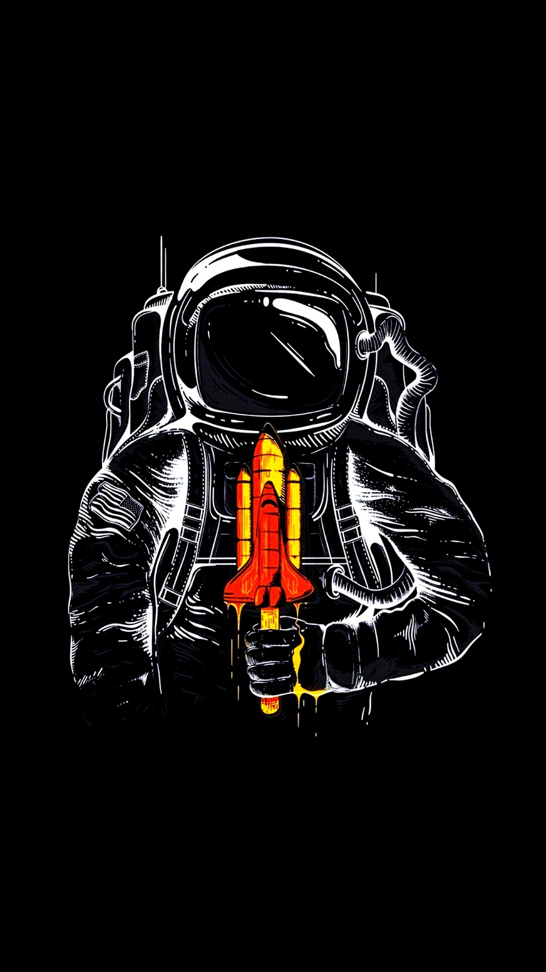 Astronaute, Espace, Espace Extérieur, Tête, L'éclairage Automobile. Wallpaper in 1080x1920 Resolution