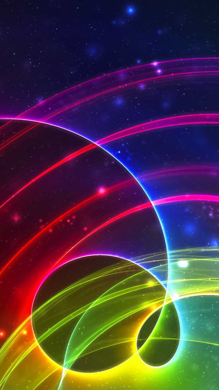 Fond D'écran Numérique Violet et Orange Clair. Wallpaper in 750x1334 Resolution