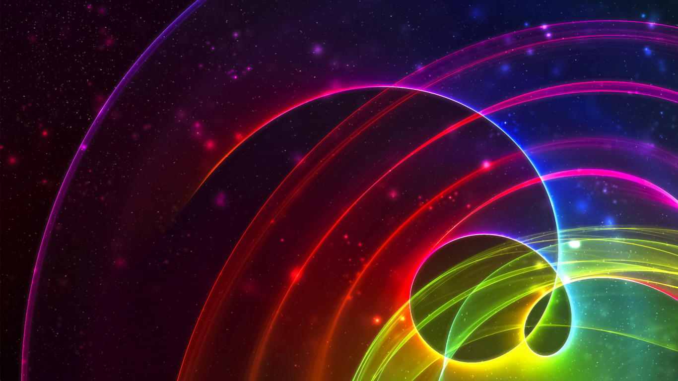 Purple and Orange Light Digital Wallpaper. Wallpaper in 1366x768 Resolution