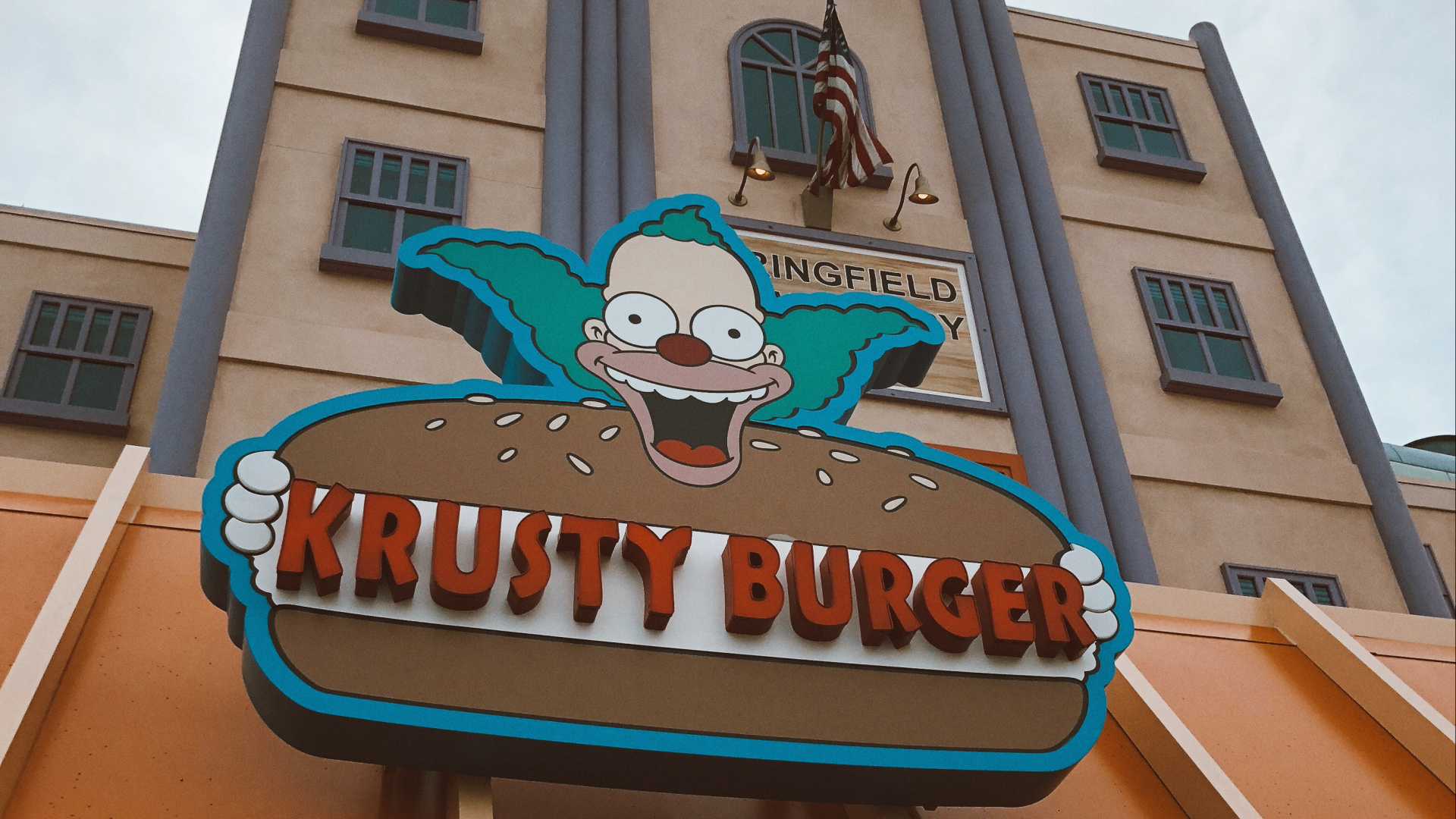 Die Simpsons, Fassade, Signage. Wallpaper in 1920x1080 Resolution