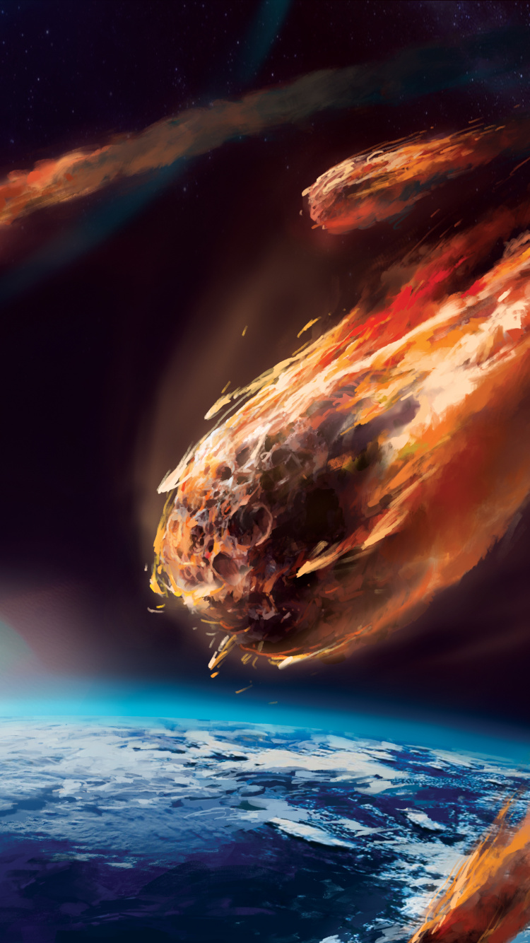 陨石, 小行星, 天文学对象, 这个星球, 空间 壁纸 750x1334 允许