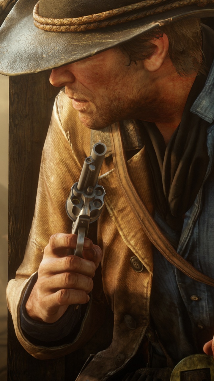 Red Dead Redemption 2, Red Dead Redemption, Rockstar Games, L'homme, Gunfighter. Wallpaper in 720x1280 Resolution