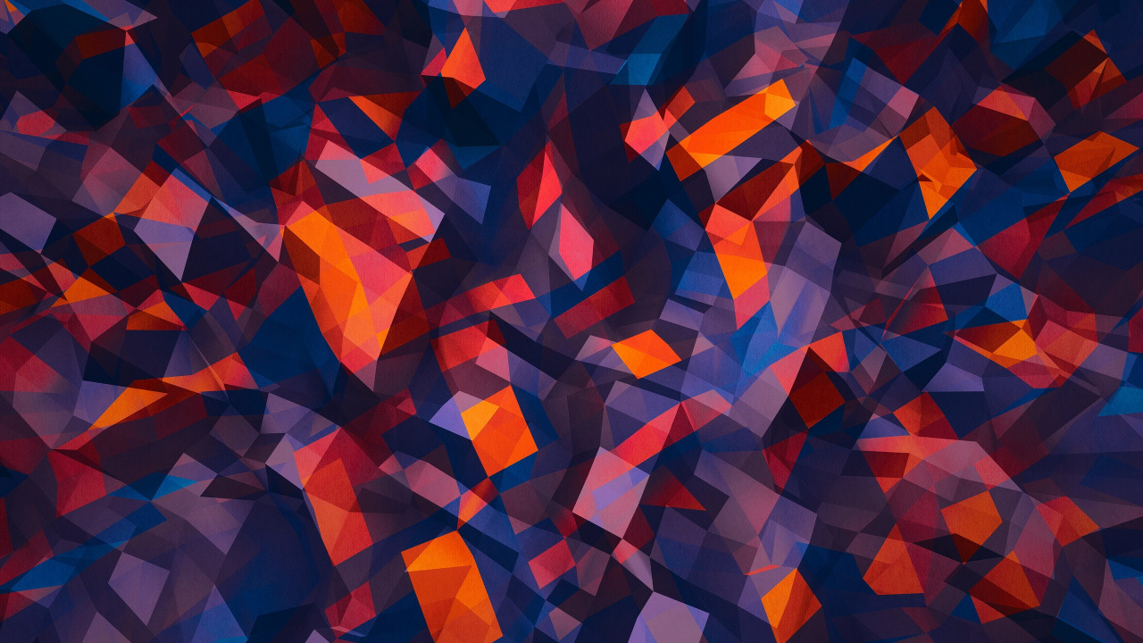 Red Blue and Purple Abstract Painting. Wallpaper in 1280x720 Resolution