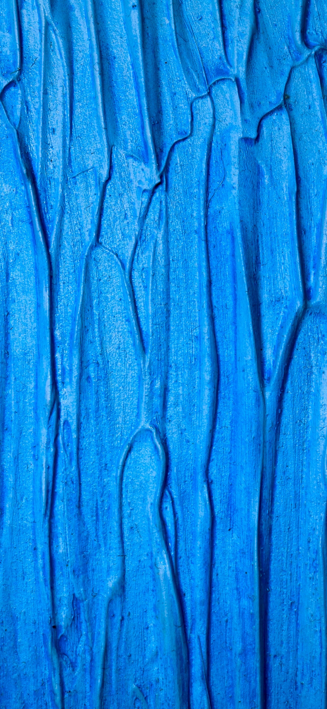 Blaue Und Weiße Abstrakte Malerei. Wallpaper in 1125x2436 Resolution