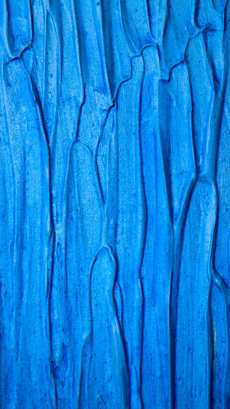 Blaue Und Weiße Abstrakte Malerei. Wallpaper in 750x1334 Resolution