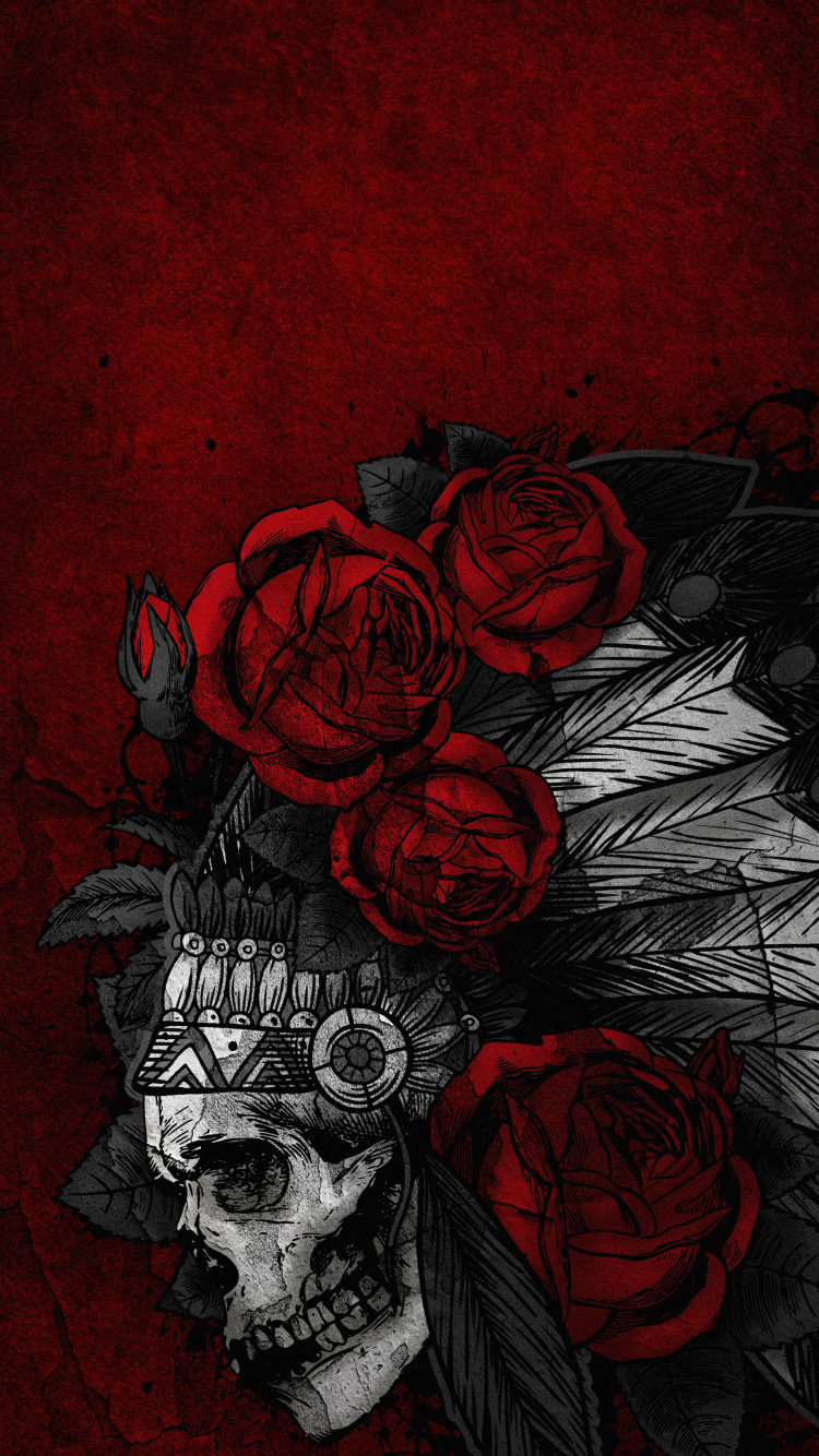 Artes Visuales, Ilustración, Arte, Cráneo de Arte, Diseño. Wallpaper in 750x1334 Resolution