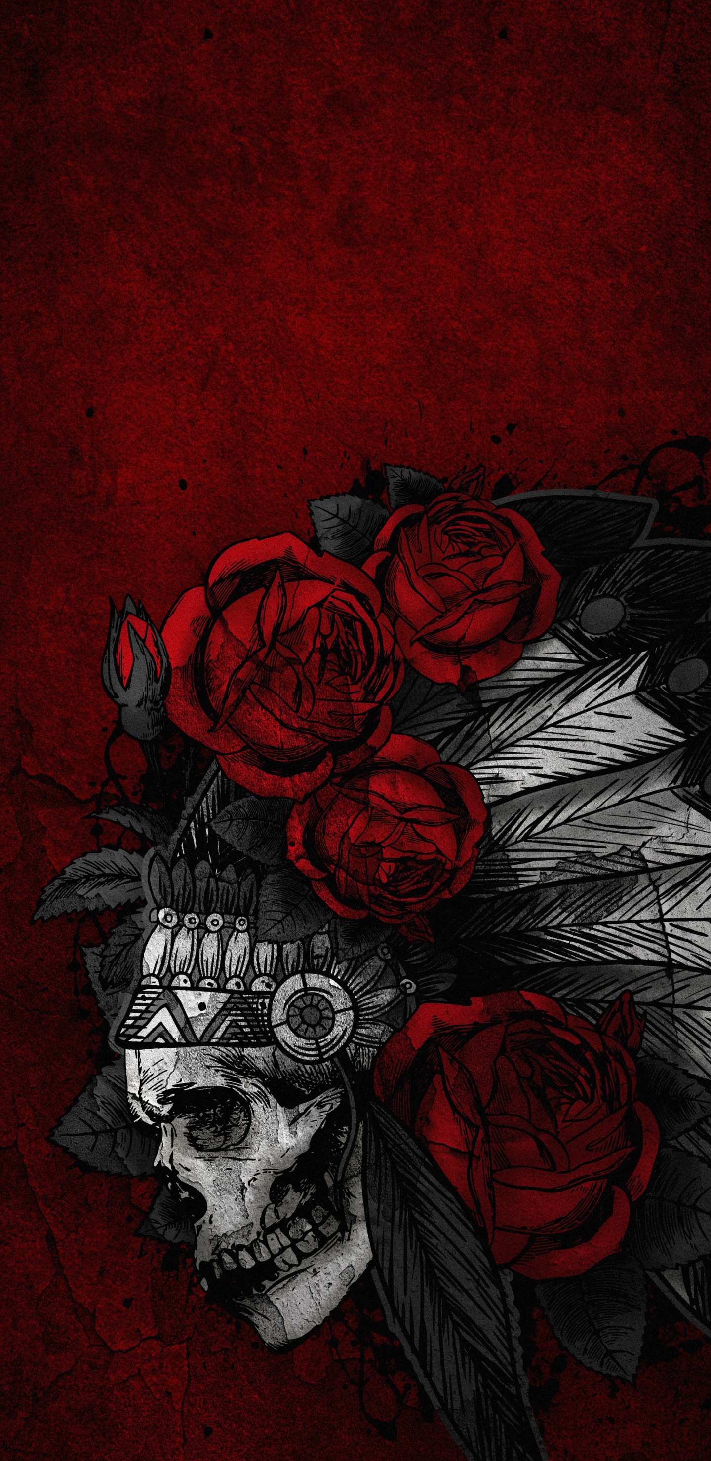 Arts Visuels, Illustration, Art, Crâne de L'art, Conception. Wallpaper in 1440x2960 Resolution