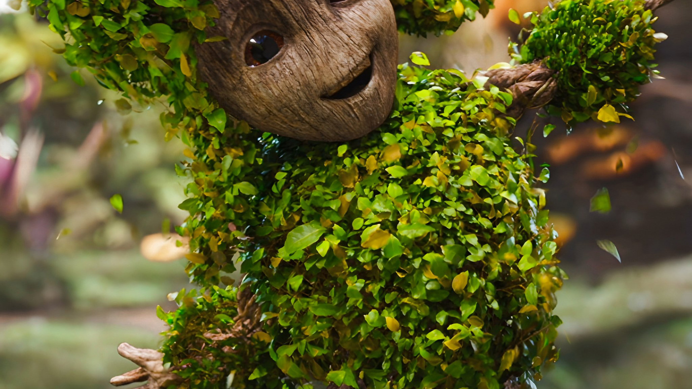 Groot se Baña, Bebé Grande, Marvel, Marvel Comics, Marvel Studios. Wallpaper in 1366x768 Resolution