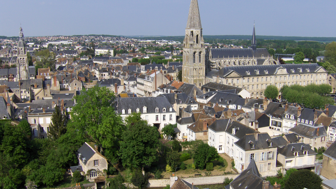 Vue Aérienne de la Ville Pendant la Journée. Wallpaper in 1366x768 Resolution