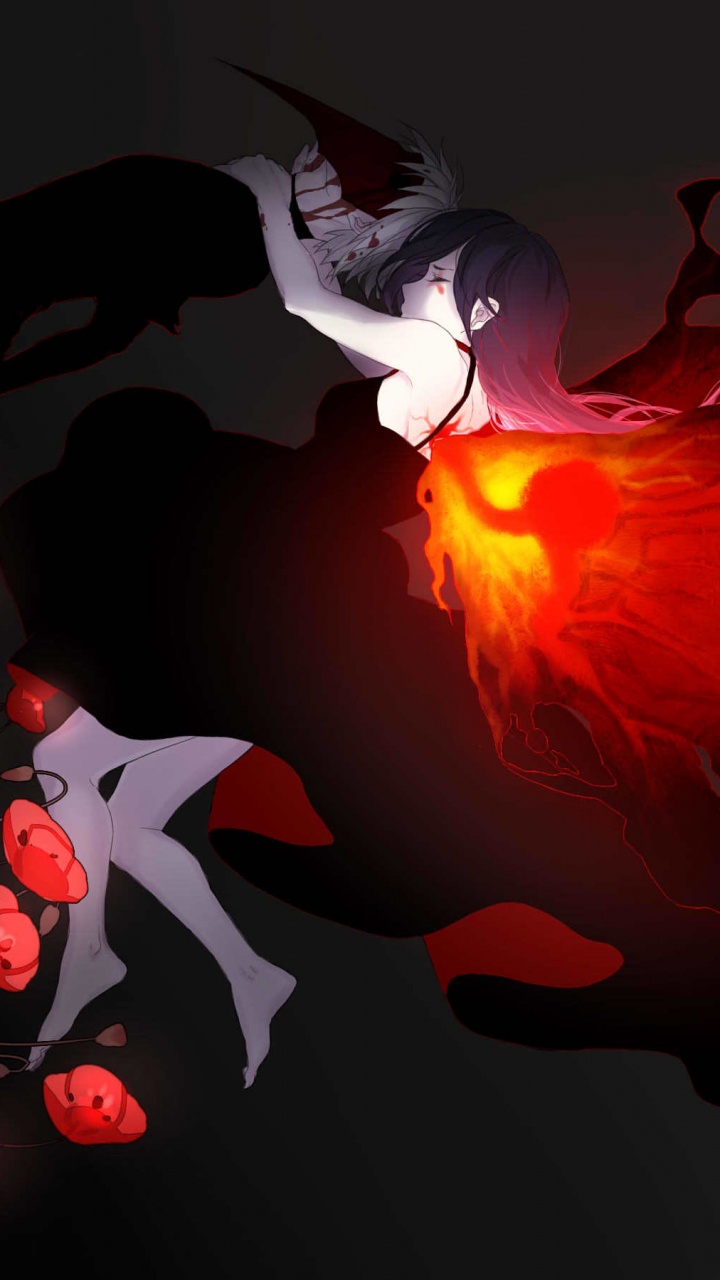 Black and White Bird Illustration. Wallpaper in 720x1280 Resolution