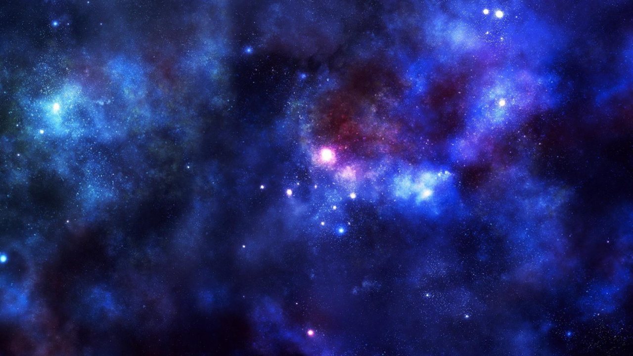 Cielo Azul y Morado Con Estrellas. Wallpaper in 1280x720 Resolution