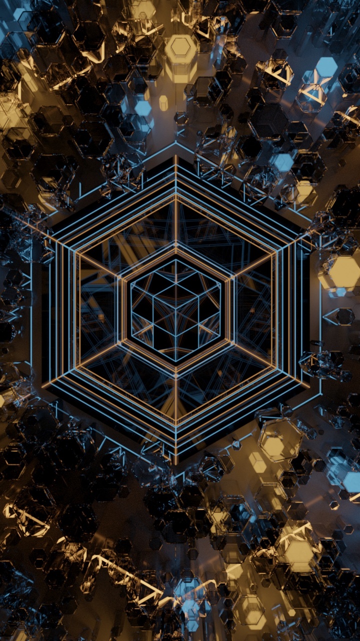 Techo Floral Dorado y Blanco. Wallpaper in 720x1280 Resolution