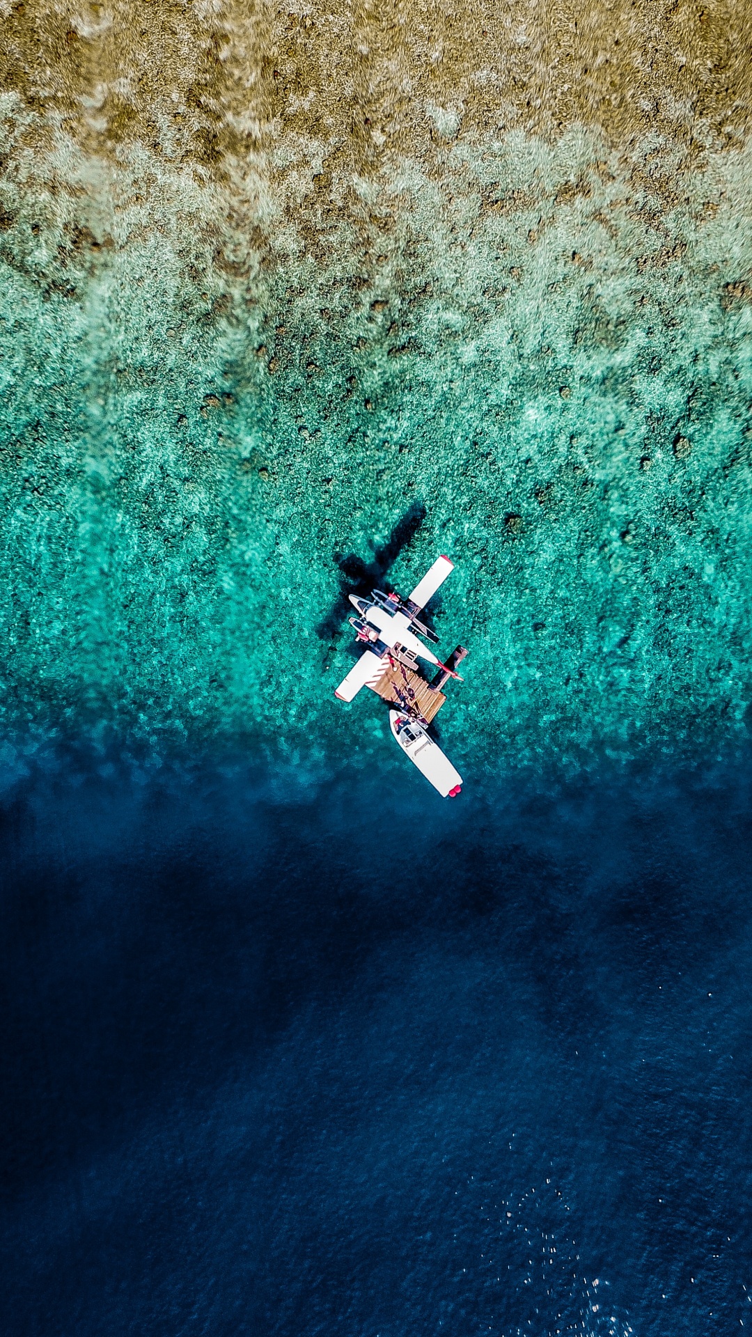 Airplane, Water, Blue, Extreme Sport, Turquoise. Wallpaper in 1080x1920 Resolution