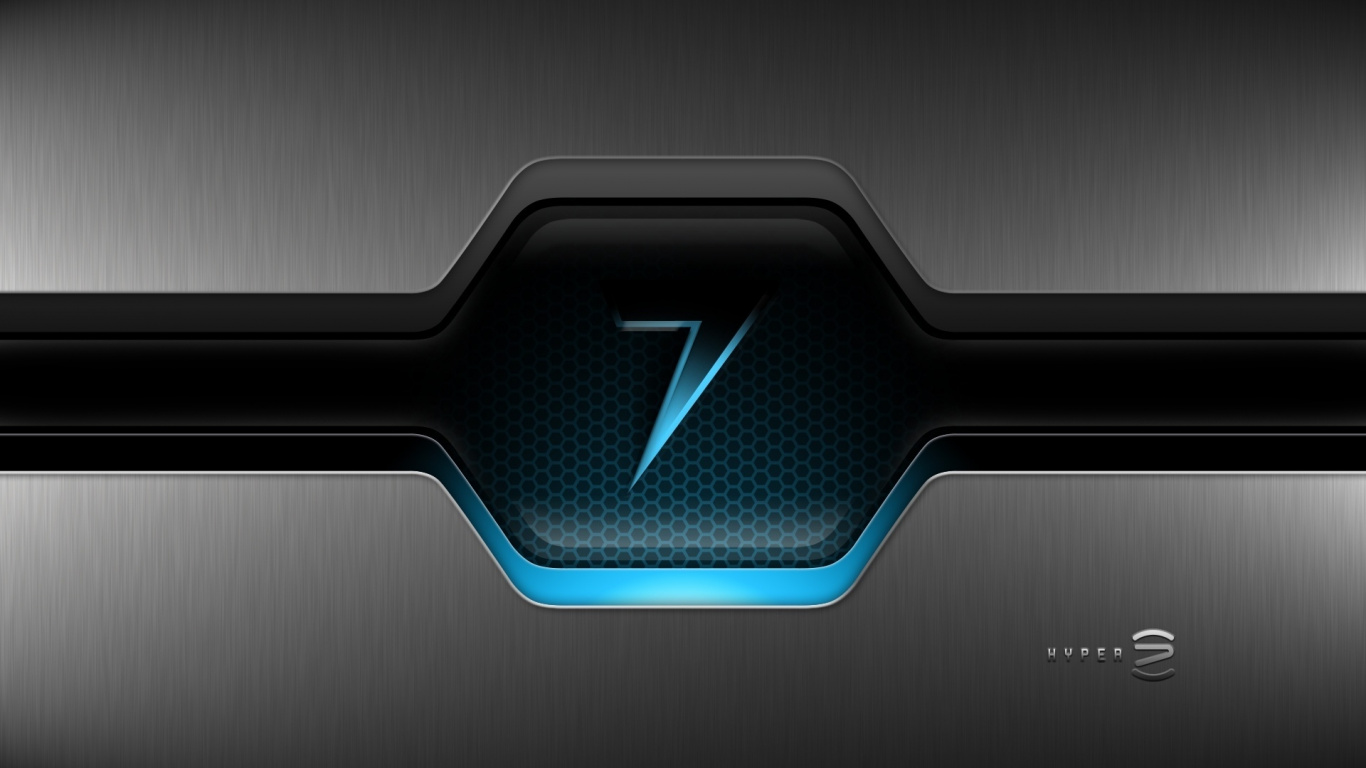 Illustration de Foudre Rouge et Noir. Wallpaper in 1366x768 Resolution