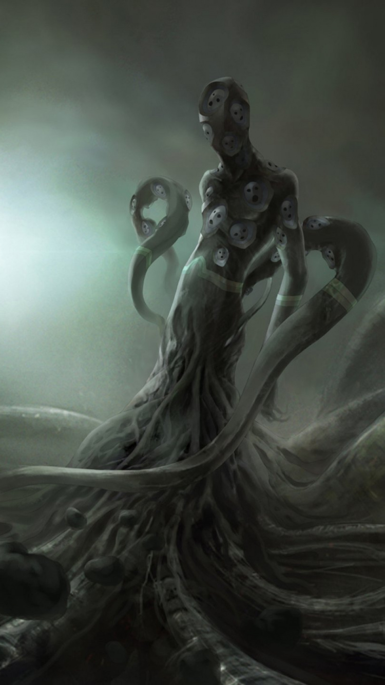 Woman in White Dress With Wings Illustration. Wallpaper in 750x1334 Resolution