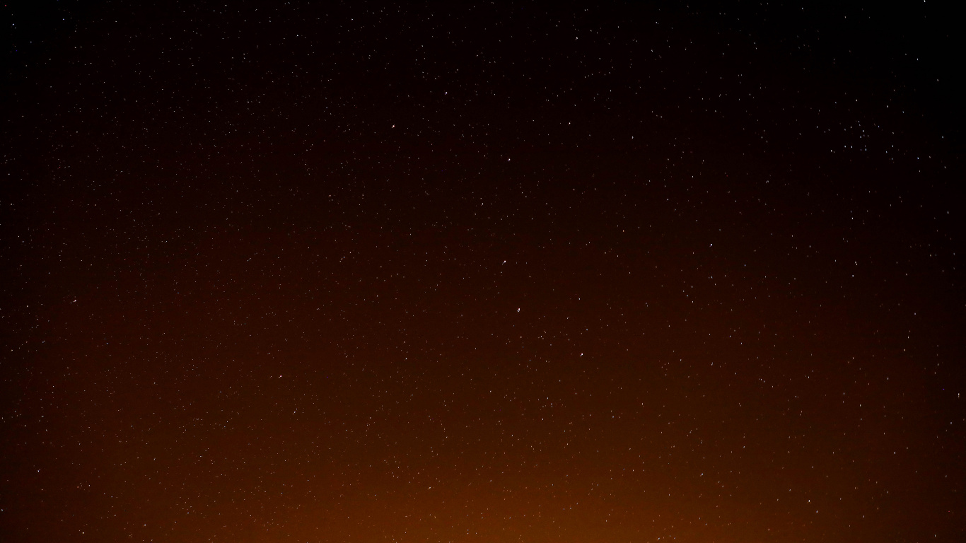 Cielo Negro y Marrón Durante la Noche. Wallpaper in 1366x768 Resolution