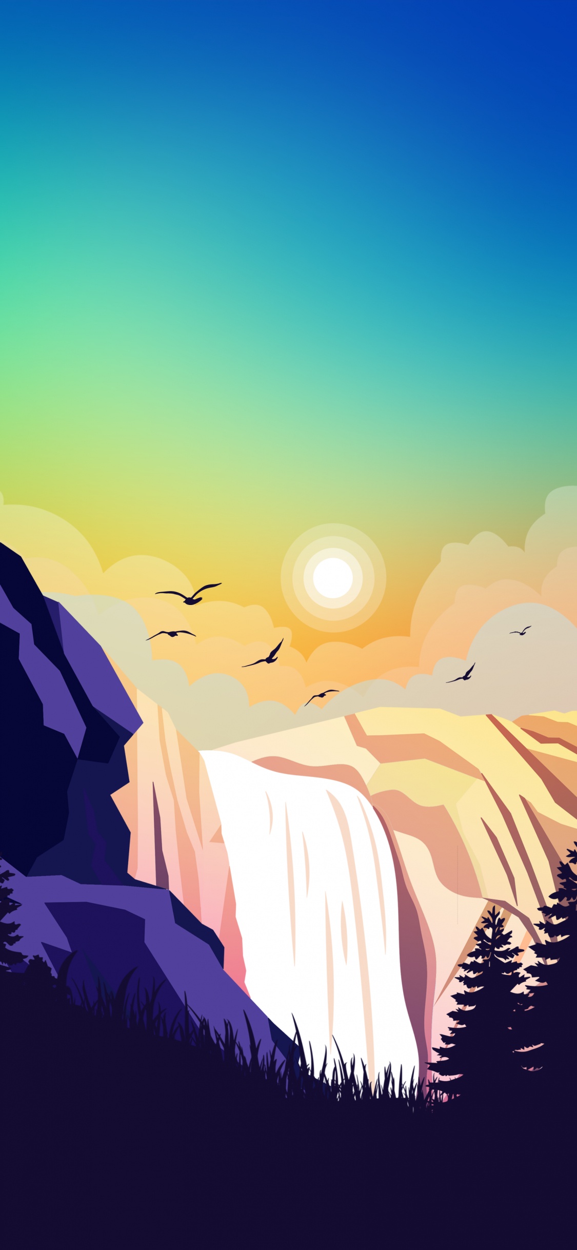 Cloud, Ecoregion, Natural Landscape, Natural Environment, Mountain. Wallpaper in 1125x2436 Resolution